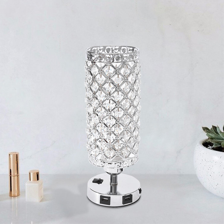 usb crystal table lamp